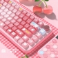 Summer Bunny 104+34 / 54 MDA Profile Keycap Set Cherry MX PBT Dye-subbed for Mechanical Gaming Keyboard